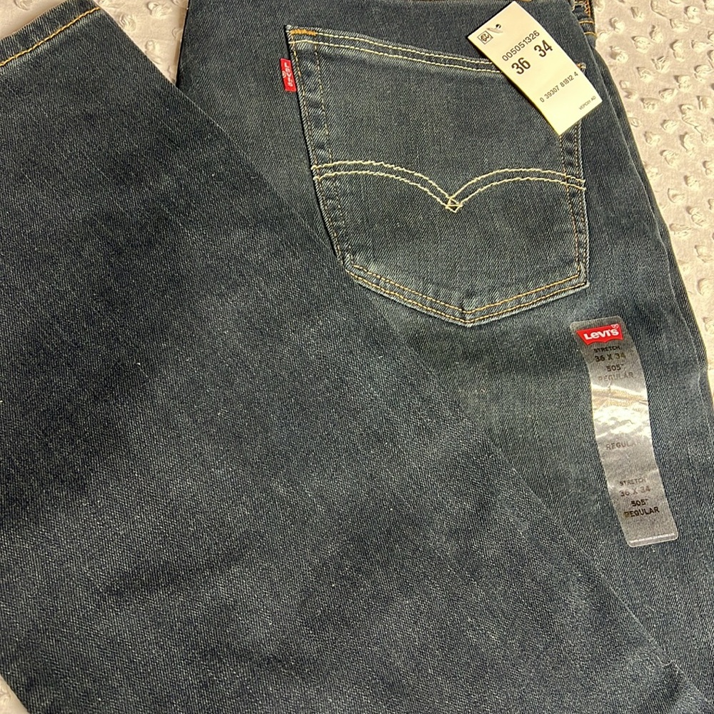 Levi’s Jeans 505 regular straight leg 36x34 - Picture 3 of 8